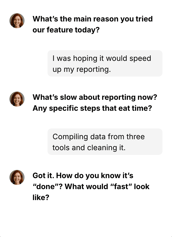 De la primera respuesta a la verdad detrás de ella.
